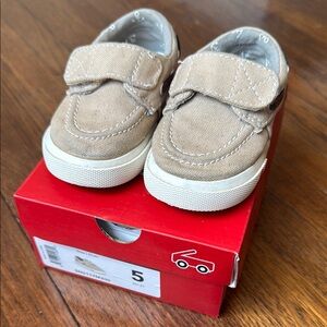 See Kai Run Elias khaki toddler boat shoe, size 5